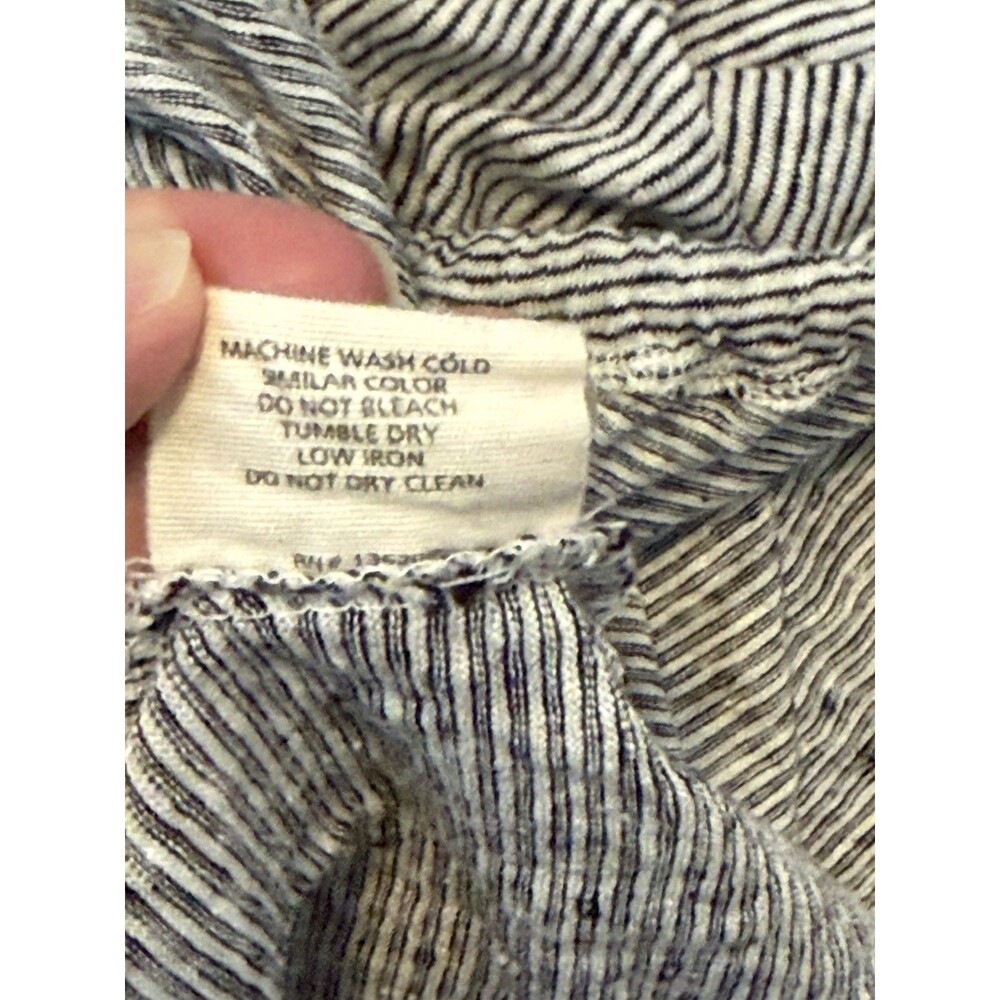 Hatch Morgana Linen Jumpsuit Size 0 XS Microstripe Beach Boho Travel Summer - Picture 6 of 9